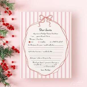 Liste de vœux de Noël Fantaisiste pour les Enfants