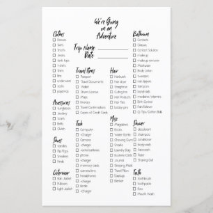Liste d'emballage du journal des puces