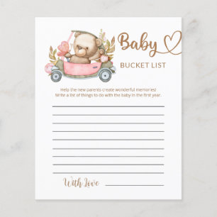 Liste des Baby showers de l'ours bébé en peluche