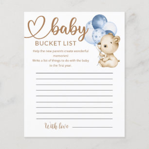 Liste des Baby showers de l'ours bébé en peluche