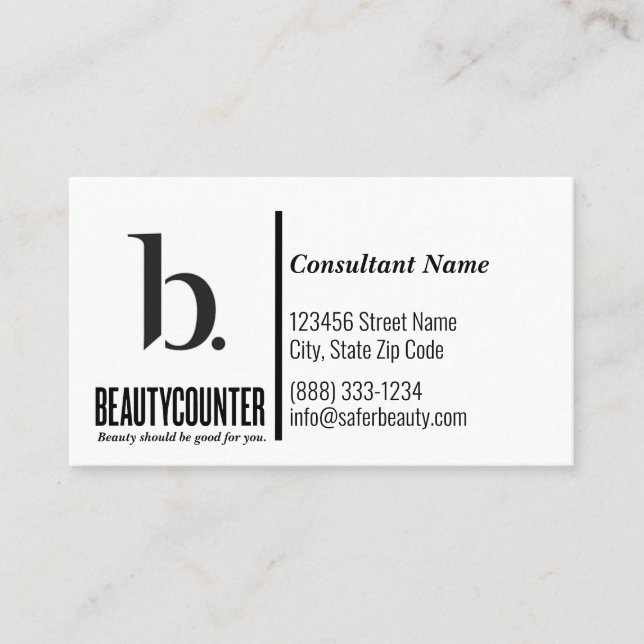 Liste des Cartes de visite de Beautycompteur (Devant)