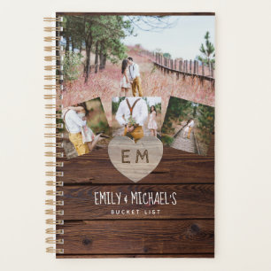 Liste des jeunes mariés BUCKET Photo Rustic Purple