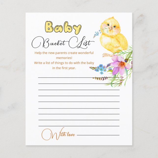 Liste des regroupements de petits Baby showers (Devant)