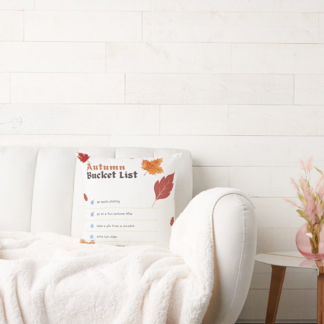 Liste des seaux d'automne Coussin de coton - Autom (Canapé)