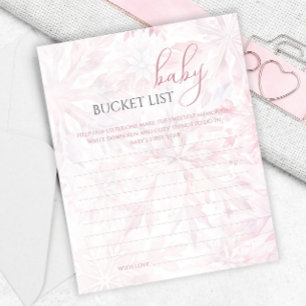 Liste des seaux pour bébés de flocon de neige rose
