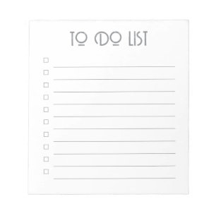 Liste des tâches - Bloc-notes de 40 pages
