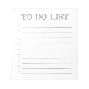 Liste des tâches - Bloc-notes de 40 pages