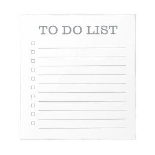 Liste des tâches - Bloc-notes de 40 pages