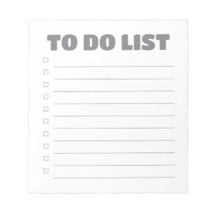 Liste des tâches - Bloc-notes de 40 pages