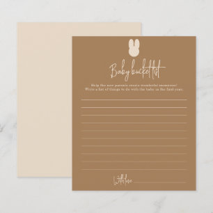Liste simple de seau bébé lapin