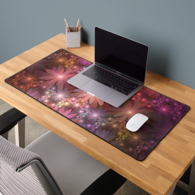 Lit De Fleurs Coloré brillant Abstrait Fractage Ar (Bureau 2)