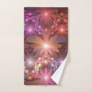 Lit De Fleurs Coloré Brillant Art Fractal Abstrait