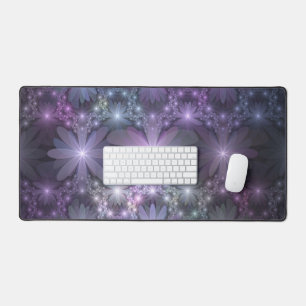 Lit de fleurs tendance brillant art fractal abstra
