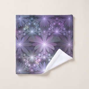 Lit de fleurs tendance brillant art fractal abstra