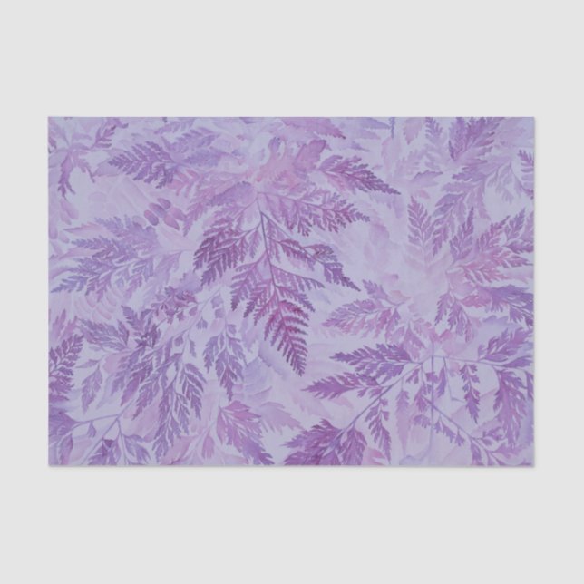 Lit de papier de soie de soie tropical de lavande (Recto)