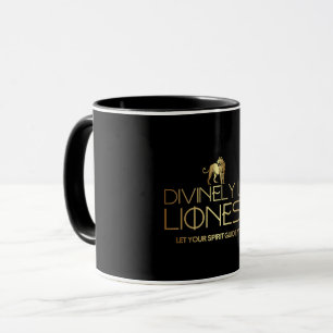 Lit Divinité Lit Lioness Mug - Noir & Or