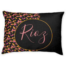 Motif animal rose Nom noir