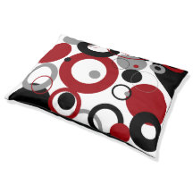 Points rouges, gris et noirs