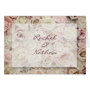 Lit vintage Rose Mariage Merci Notes