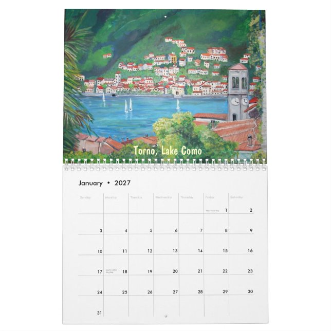 L'Italie, calendrier 2013 (Jan 2027)