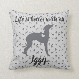 L'Italien Greyhound Home Coussin Iggy Secourt Dog.