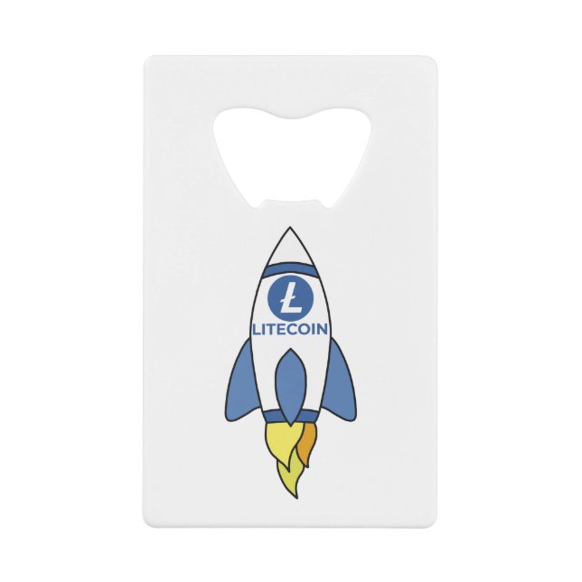 Litecoin À La Fusée Lune (Devant)