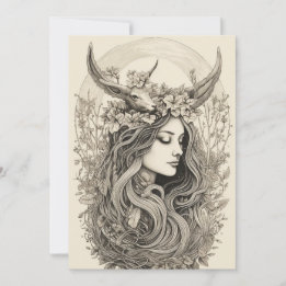 Litha Radiance - Carte de vacances Nordic Retro Pa