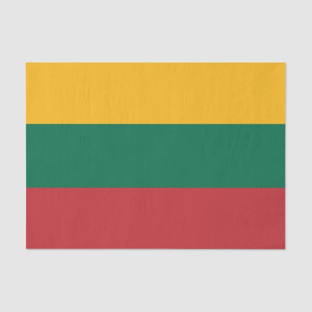Lithuanie décoration, papier de soie Drapeau Litua (Recto)