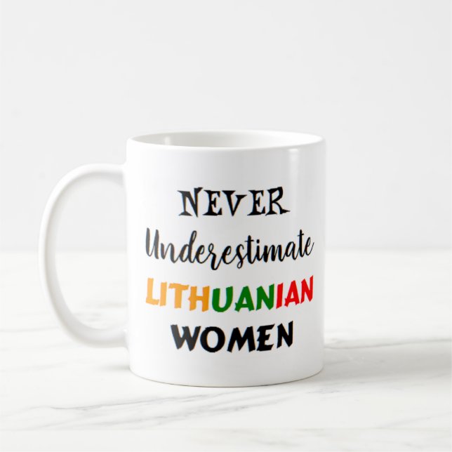lithuanienne femme café tasse (Gauche)