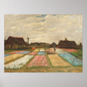 Lits de fleurs - Vincent van Gogh Poster d'art