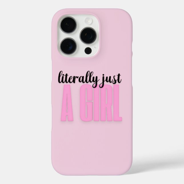 littéralement juste une fille - étui pour iphone 1 (Verso)