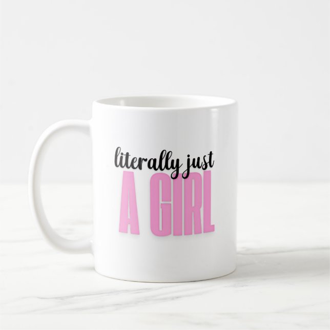 littéralement juste une fille - tasse (Gauche)