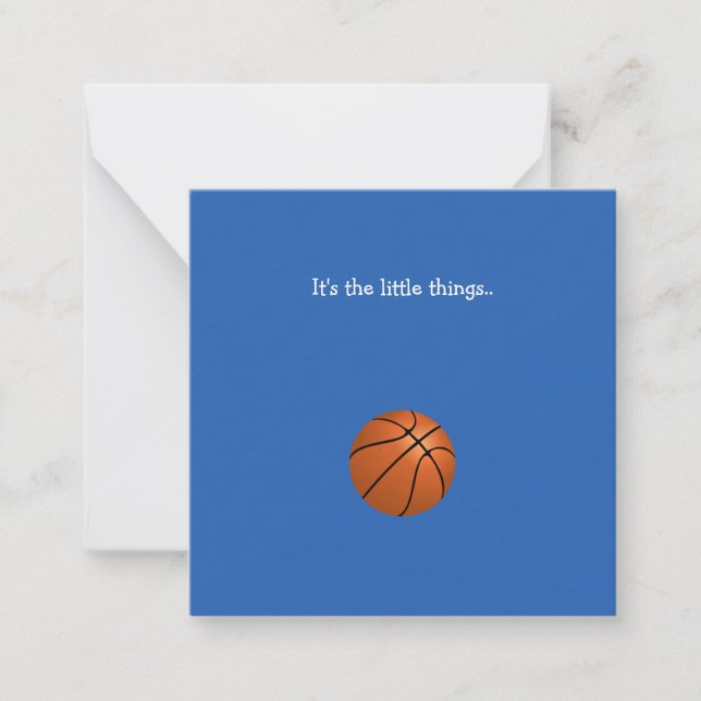 Little Basketball Merci Carte Note (Devant)