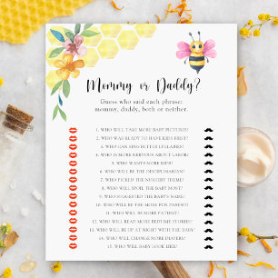 Little Bee - maman ou papa jeu de baby shower