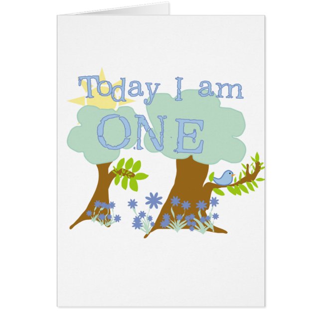 Little Bluebird 1er Anniversaire Tshirts et cadeau (Devant)