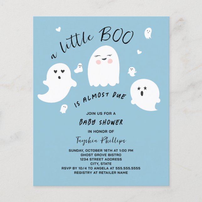 Little Boo Budget Halloween Boy Baby shower (Devant)