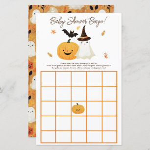 Little Boo Halloween Baby shower cadeau Bingo