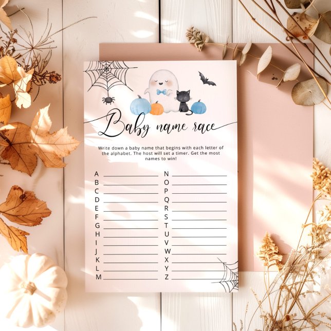 Little Boo Halloween douche bébé nom de race jeu (Créateur téléchargé)