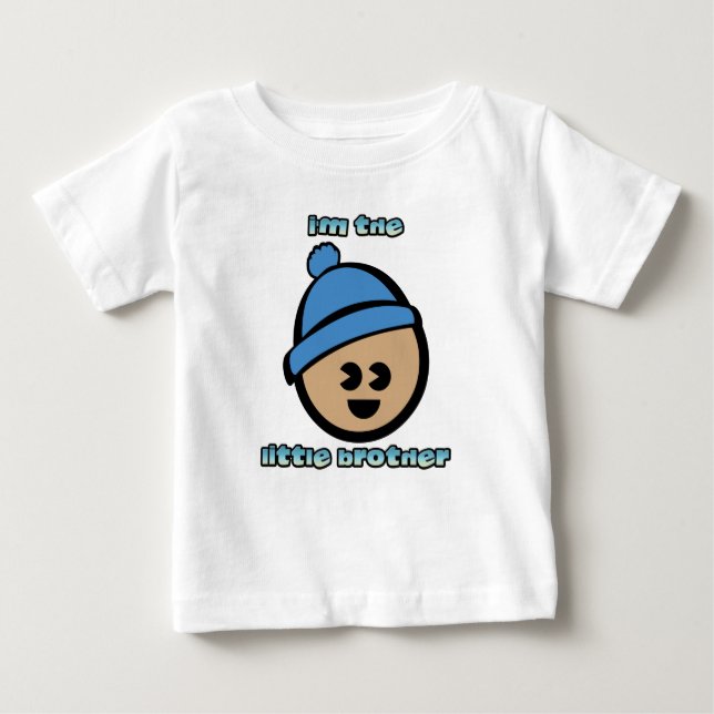 "Little Brother" Infant Long Sleeve T-Shirt (Devant)