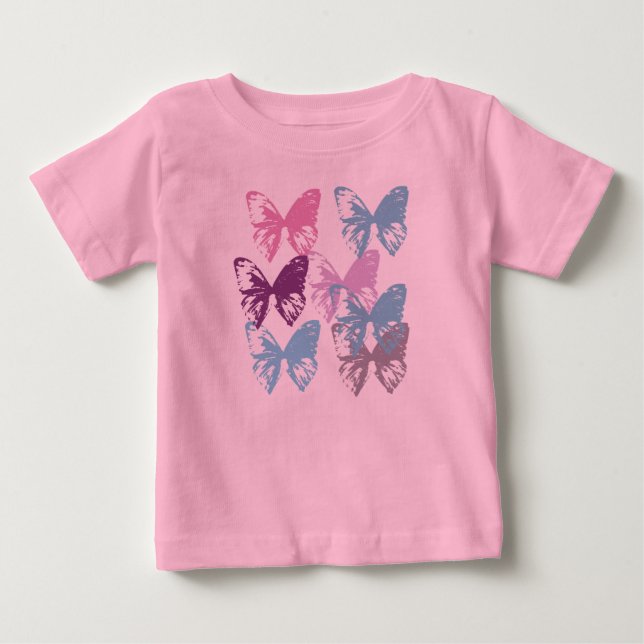 Little butterflies tshirt for baby (Devant)