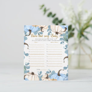 Little citrouille-Name ce jeu de baby shower de ch