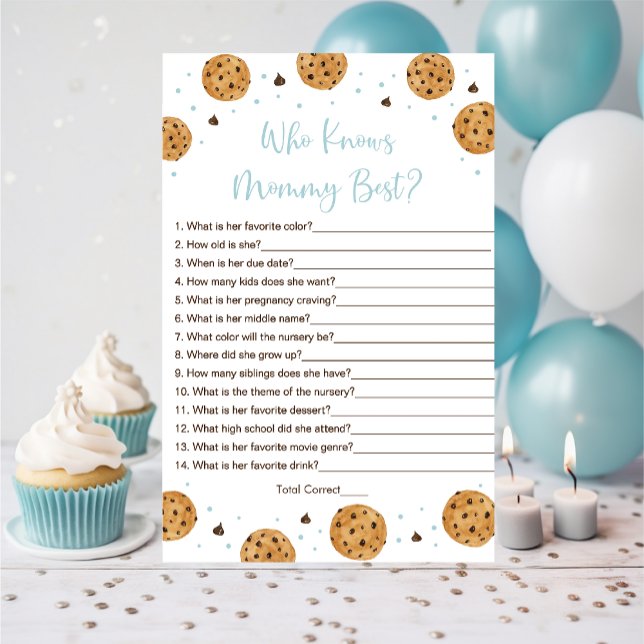 Little Cookie Blue Boy Qui Connaît Maman Meilleur  (Créateur téléchargé)