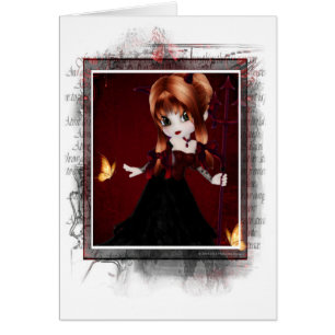 Little Cookie Devil Girl Design 3 Imaginaire Card