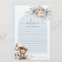 Little Cowboy Conseil pour la maman à être carte