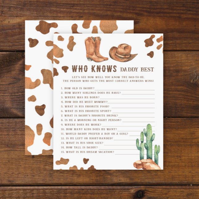 Little Cowboy - Qui connaît Daddy meilleur jeu (Créateur téléchargé)