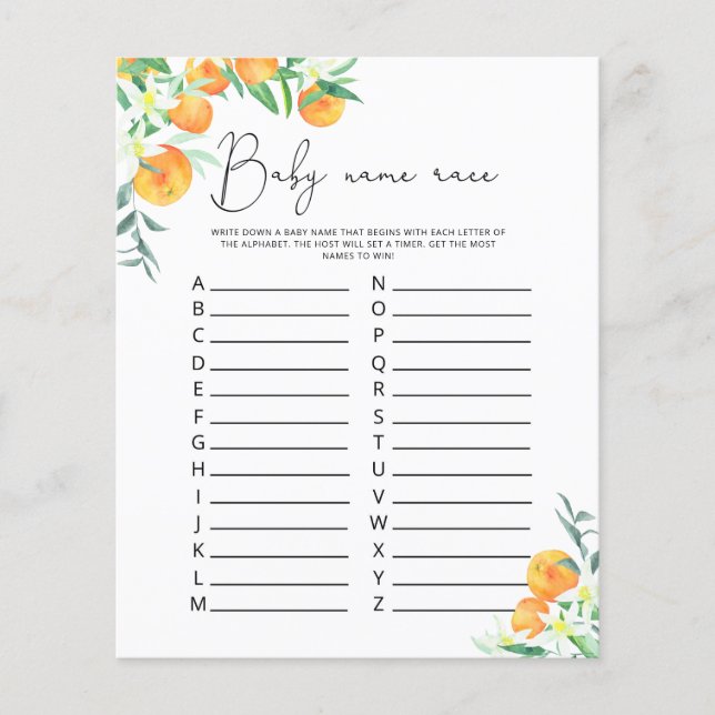 Little cutie Baby nom jeu de course (Devant)