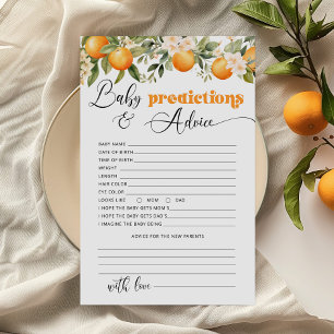Little cutie Baby prédictions et carte de conseil
