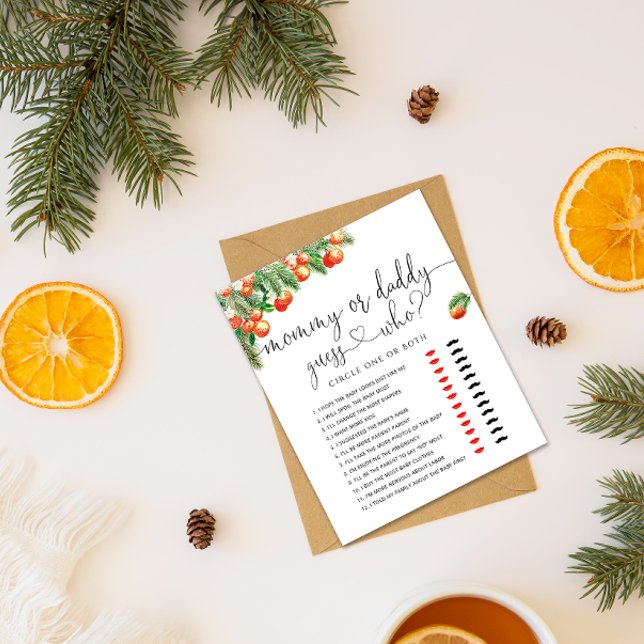 Little Cutie baby shower Devinez Qui joue aux cart (Créateur téléchargé)