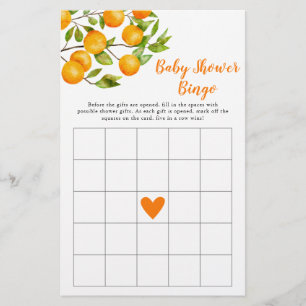 Little Cutie Baby shower Jeu de Bingo