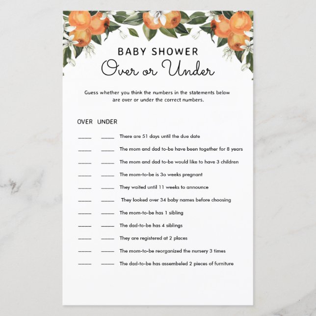 Little Cutie Baby shower sur et sous les cartes de (Devant)